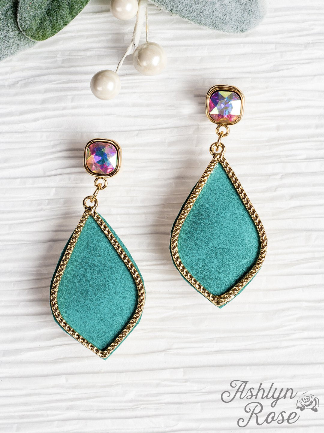 Turquoise & Gold Earring