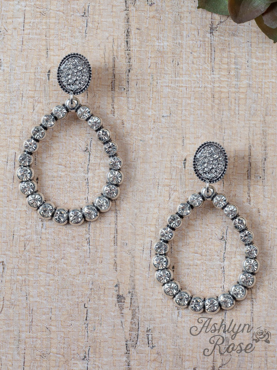 Diamond in the Dust Hoop Earring