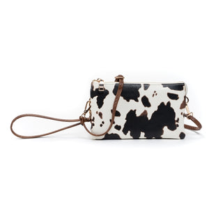 Cow Print 3-in-1 Crossbody/Wallet