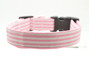 Pink Stripe Dog Collar