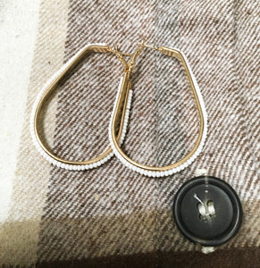 Beaded Hoop Earring