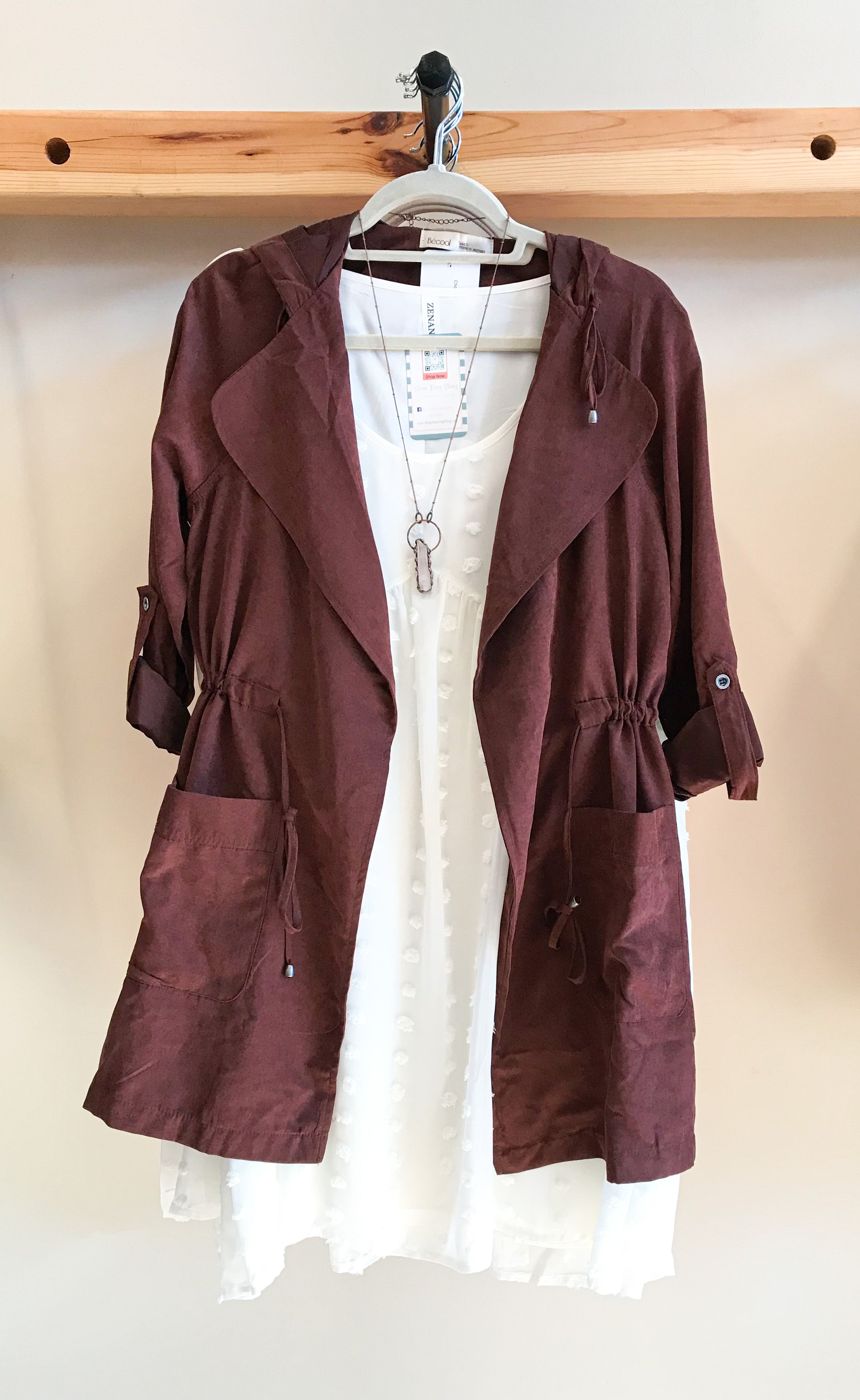 Chocolate Hooded Jacket