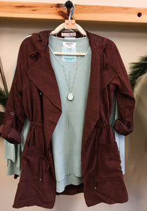 Chocolate Hooded Jacket