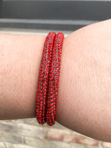 Glitzy Red Bracelet