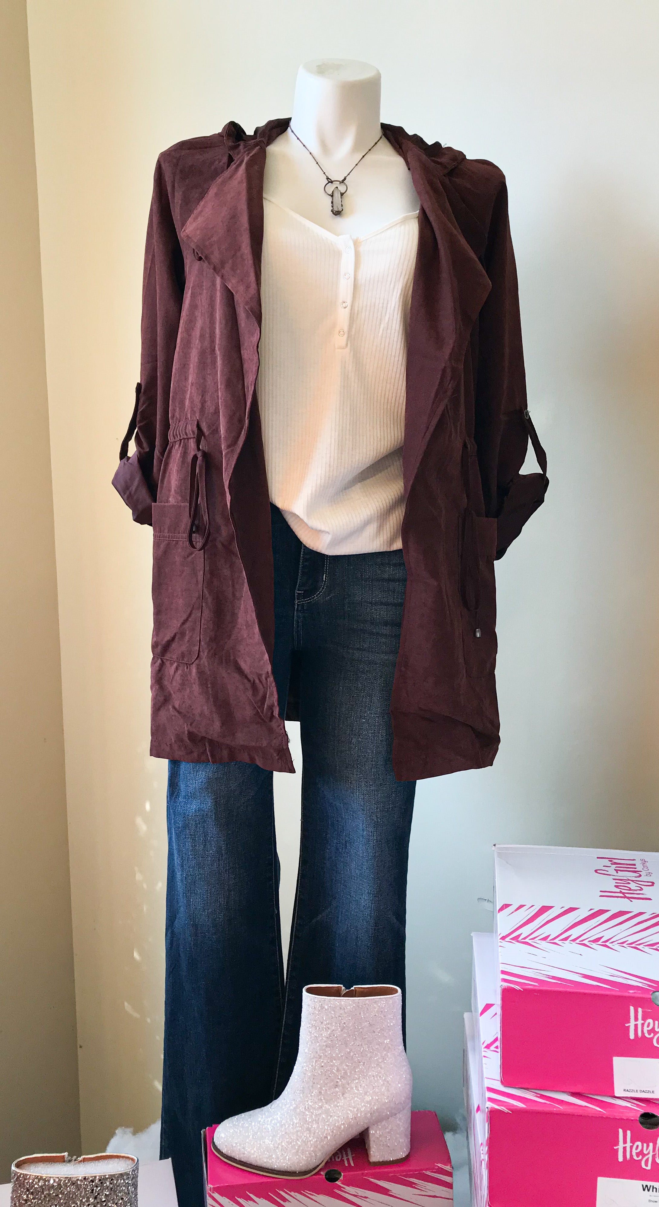 Chocolate Hooded Jacket