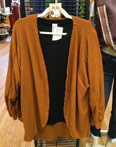 Dallas- Rust Cocoon Cardi