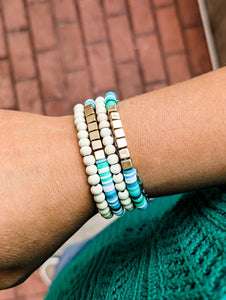 Mint & Aqua Bracelet Stack