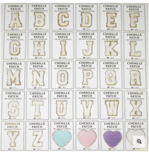 Chenile Patch Letters