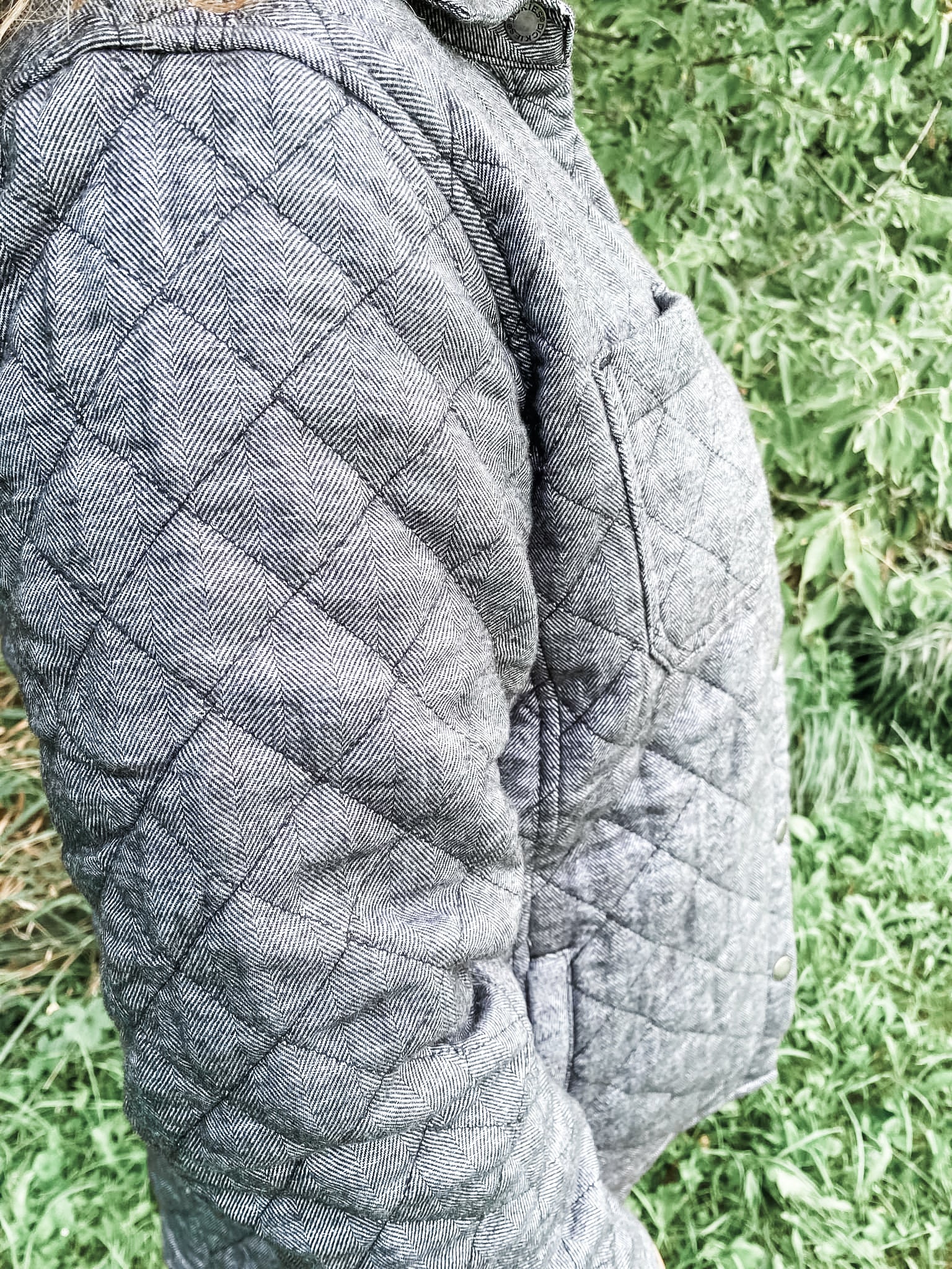 Grey  Quilted Flannel