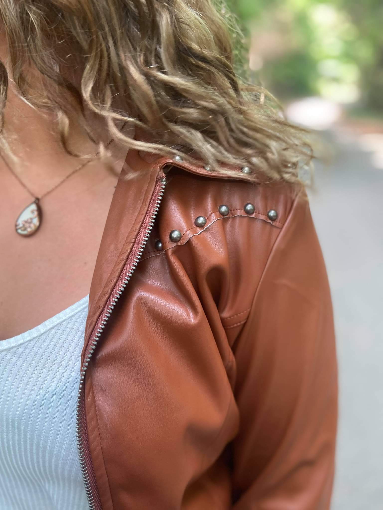 Caramel Studded Jacket